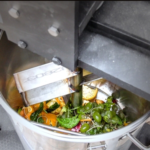 Food waste in biodigester