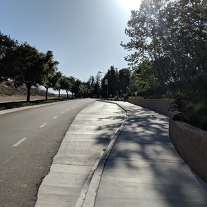 Road modification – bus inlet.